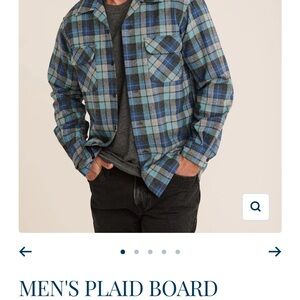 Pendleton Limited Edition Washable Wool Blue and Gray Plaid Men's Shirt